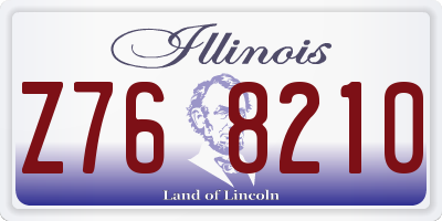 IL license plate Z768210