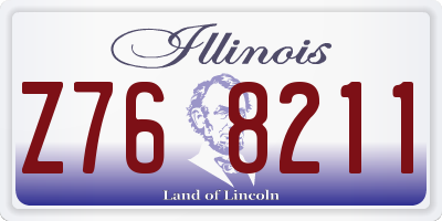 IL license plate Z768211