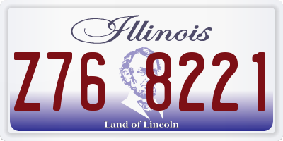 IL license plate Z768221