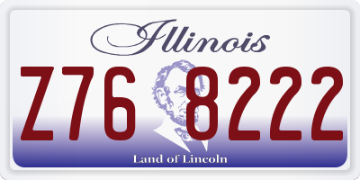 IL license plate Z768222