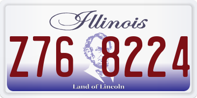 IL license plate Z768224
