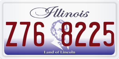 IL license plate Z768225