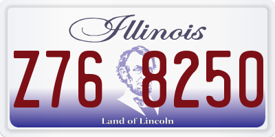 IL license plate Z768250