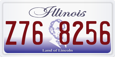 IL license plate Z768256
