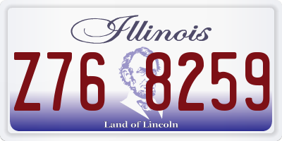 IL license plate Z768259