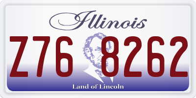 IL license plate Z768262