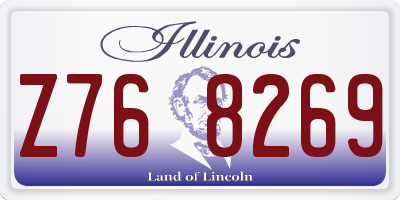 IL license plate Z768269