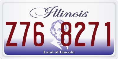 IL license plate Z768271