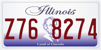 IL license plate Z768274