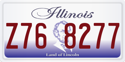 IL license plate Z768277