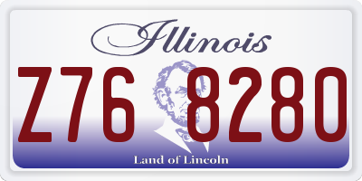 IL license plate Z768280