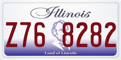 IL license plate Z768282