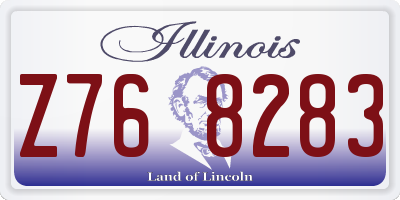 IL license plate Z768283