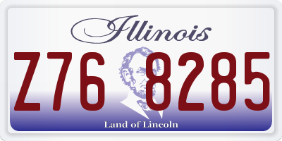 IL license plate Z768285