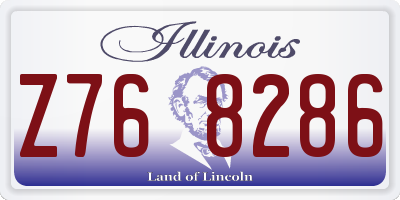 IL license plate Z768286