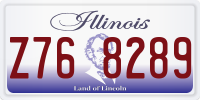 IL license plate Z768289