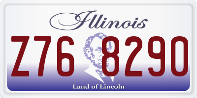 IL license plate Z768290