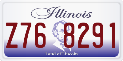 IL license plate Z768291