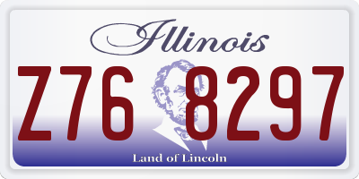 IL license plate Z768297