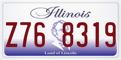 IL license plate Z768319