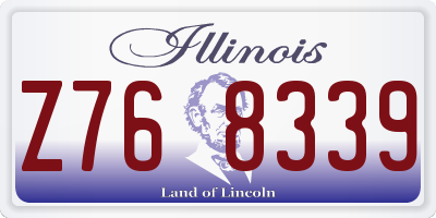 IL license plate Z768339