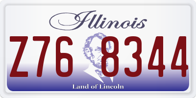 IL license plate Z768344