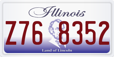 IL license plate Z768352