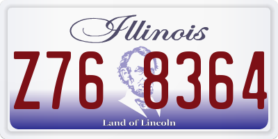 IL license plate Z768364