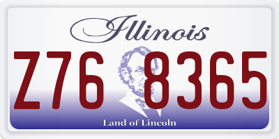 IL license plate Z768365