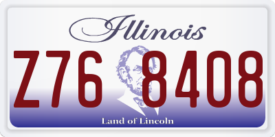 IL license plate Z768408