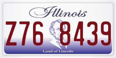 IL license plate Z768439