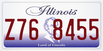 IL license plate Z768455