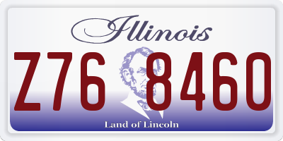 IL license plate Z768460
