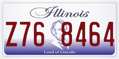 IL license plate Z768464