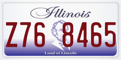 IL license plate Z768465