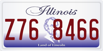 IL license plate Z768466