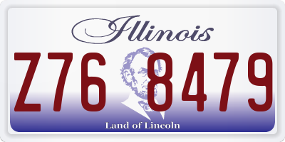 IL license plate Z768479