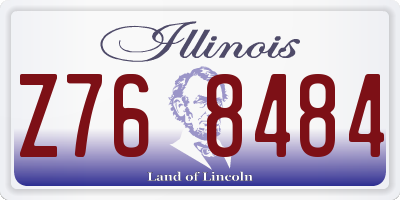 IL license plate Z768484
