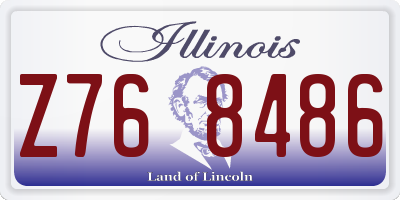 IL license plate Z768486
