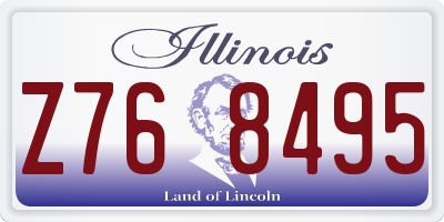 IL license plate Z768495