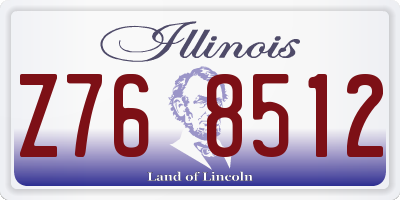 IL license plate Z768512