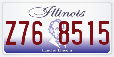 IL license plate Z768515