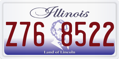 IL license plate Z768522