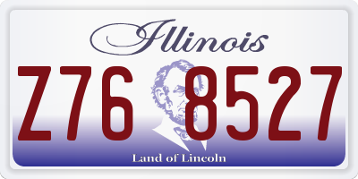 IL license plate Z768527