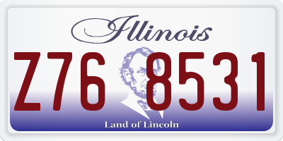 IL license plate Z768531