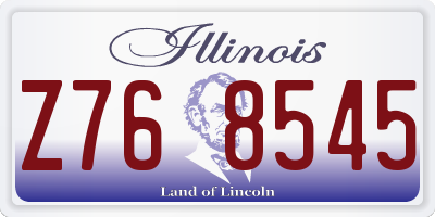 IL license plate Z768545
