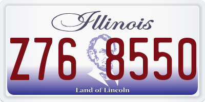 IL license plate Z768550