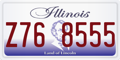 IL license plate Z768555