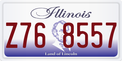 IL license plate Z768557