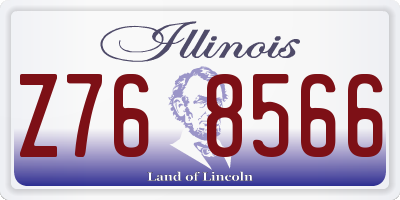 IL license plate Z768566